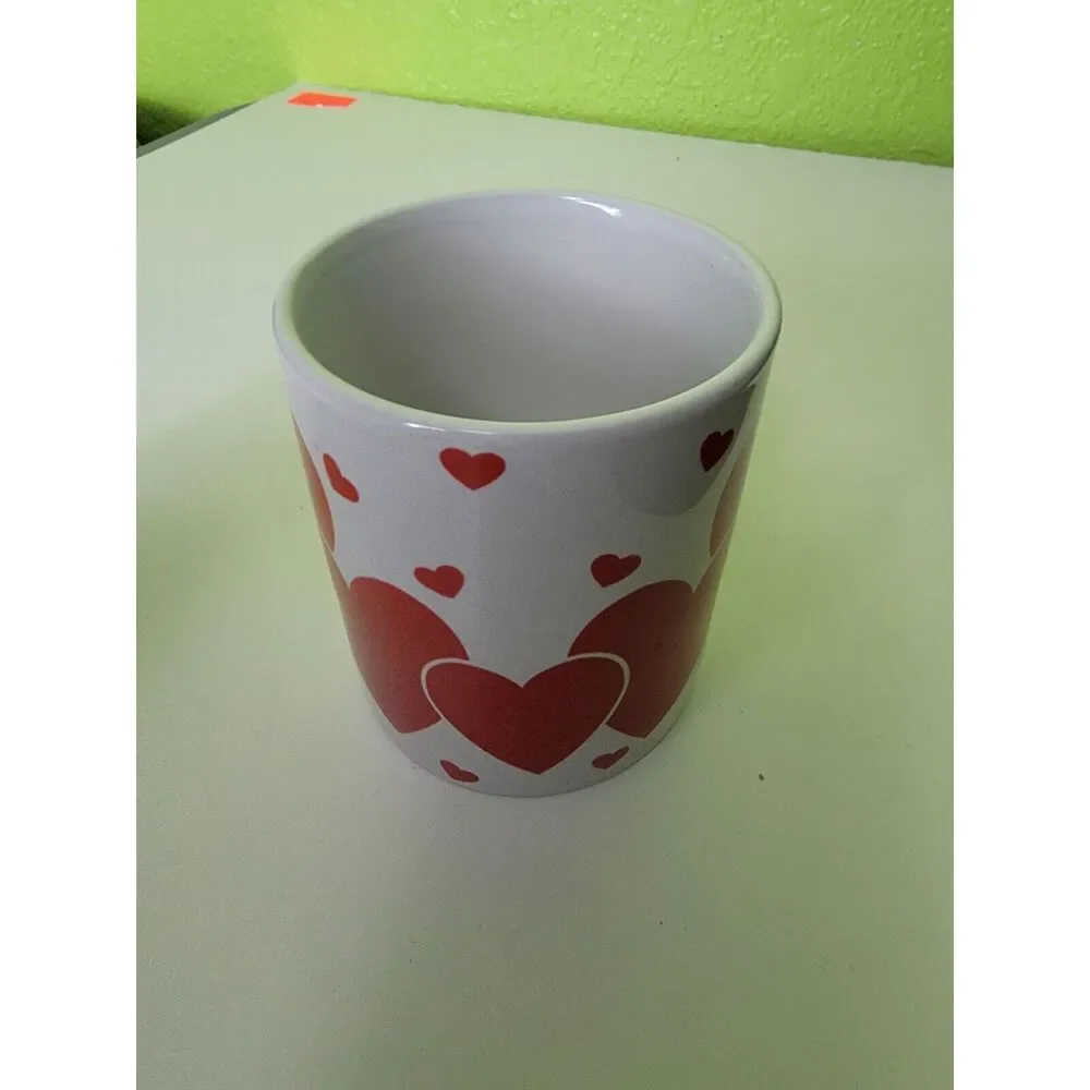 VTG‎ 2002 JJI INTERNATIONAL “ HEARTS “ Mug 12 oz Coffee / Tea Cup Made in USA